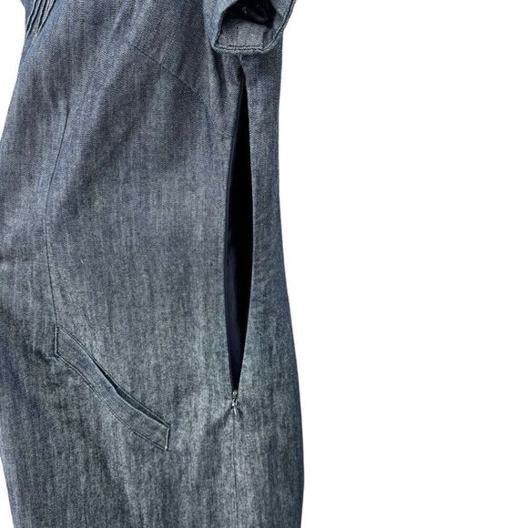 BODEN MONTMARTRE CHAMBRAY DRESS BLUE SIZE 6L - Picture 5 of 7